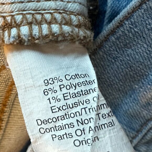 Madewell Cai Demi-Boot Cut Jeans Pants Light Wash High Low Raw Hem Size 26 Women - Picture 12 of 13